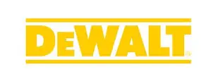 DeWalt yellow logo on white background.