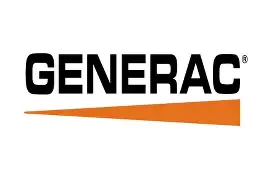 Generac logo with orange triangle design.