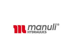 Manuli Hydraulics logo with red design.