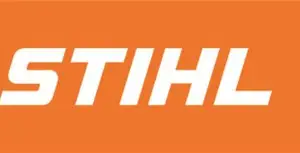 STIHL logo with orange background.