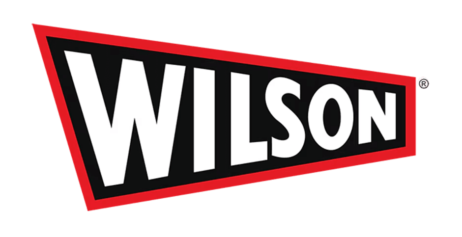 Wilson logo with red and black design.