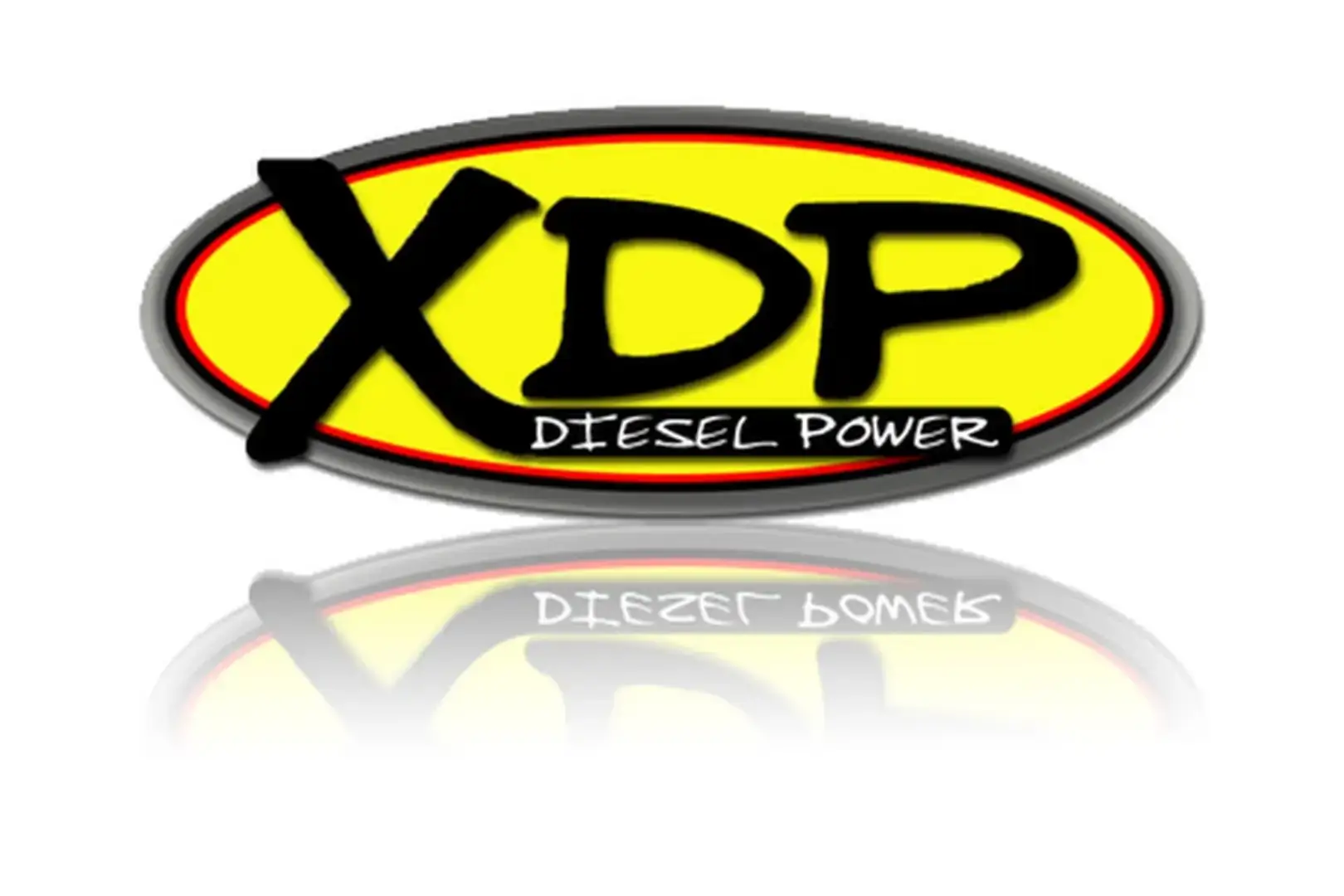Logo with bold 'XDP' letters and 'Diesel Power' text inside an orange oval.
